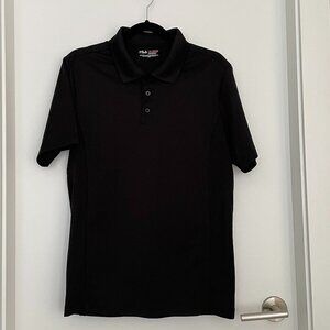 Fila Sport Golf Shirt Short Sleeve Black Medium